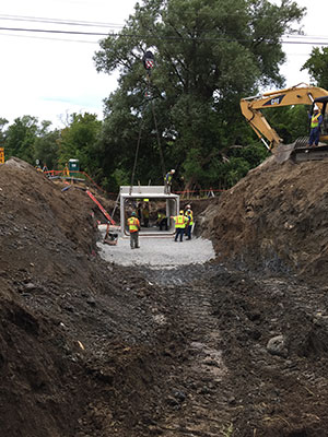 onstruction Layout of AOT Box Culvert at the intersection of Route 104 and Route 36